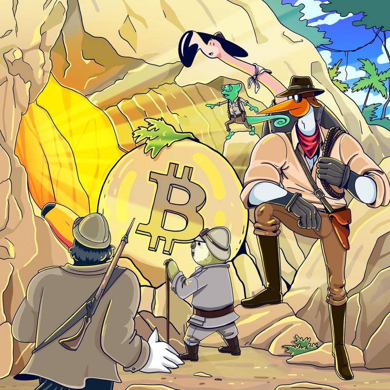 Bitcoin transactions visualized across the blockchain